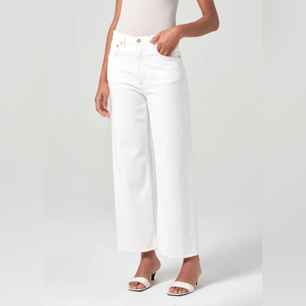 AGOLDE REN Jeans in White Wash, size 25